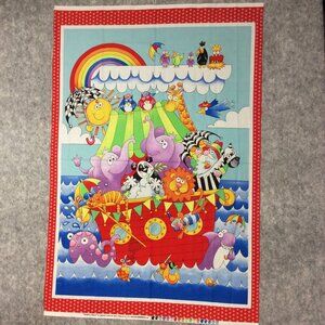 Noah's Ark Quilt Panel 30 x 43 inches Noah's Story Henry Glass